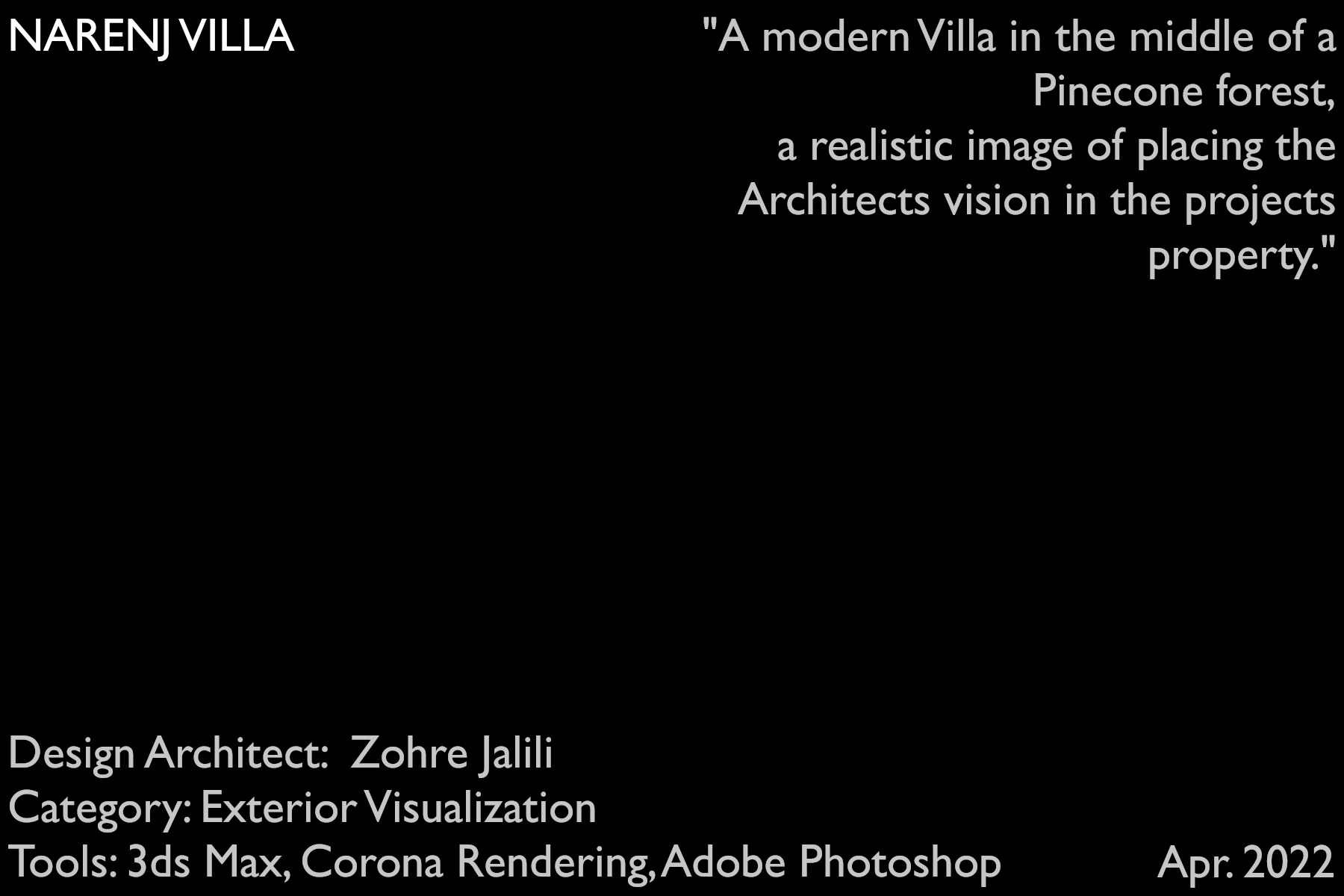 architectural 3d visualization service. information about the project. 3d render by keneti studio